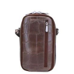 LouLou Essentiels Vintage Croco Mobilebag Cacao 9 LouLou Essentiels Vintage Croco Mobilebag Cacao -Tas Promotie Winkel 01mobilebag4s back