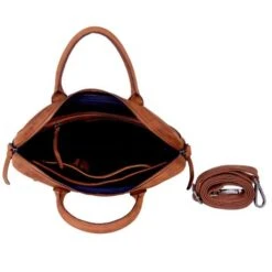 DSTRCT Wall Street Business Laptoptas 15.4'' Cognac -Tas Promotie Winkel 076020 30 4