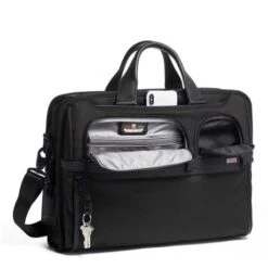 Tumi Alpha Compact Large Laptop Brief 17" Black -Tas Promotie Winkel 117302 1041 04