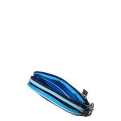 Mywalit Small Leather Double Zip Purse Portemonnee Denim 5 Mywalit Small Leather Double Zip Purse Portemonnee Denim -Tas Promotie Winkel 1265 130 3