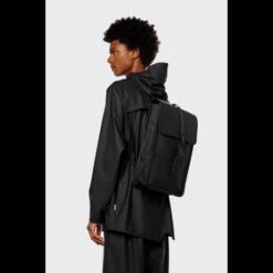 Rains Original Backpack Mini Rugtas Black -Tas Promotie Winkel 12800 black men 1