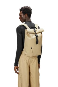 Rains Rolltop 16" Rucksack Sand -Tas Promotie Winkel 13320 sand men 1