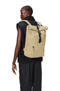 Rains Rolltop 16" Rucksack Sand -Tas Promotie Winkel 13320 sand women 1