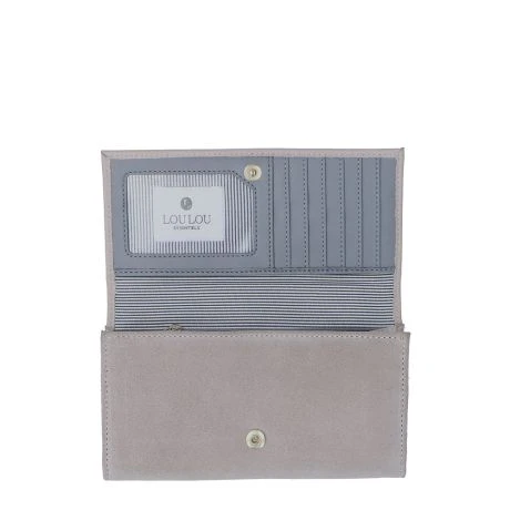 LouLou Essentiels SLB2F Classy Croc RFID Wallet Beige 3 LouLou Essentiels SLB2F Classy Croc RFID Wallet Beige - Afbeelding 3
