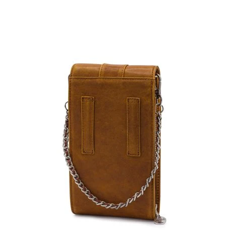 MOSZ Telefoontasje Nature Vintage Cognac Brushed Silver 2 MOSZ Telefoontasje Nature Vintage Cognac Brushed Silver - Afbeelding 2