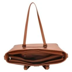 Charm London Birmingham Shopper 15.6" Cognac -Tas Promotie Winkel 20055005 8 1