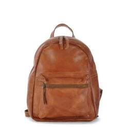 Bear Design Cow Lavato Nora Mini Rugtas Cognac