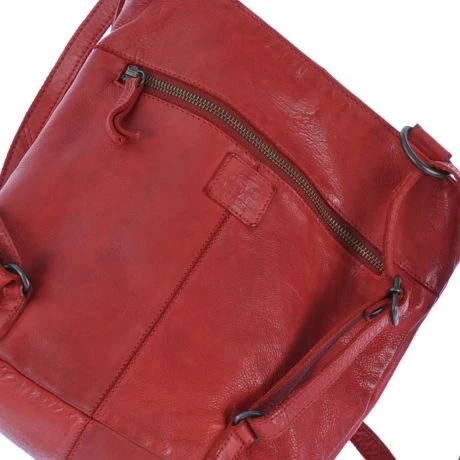 Bear Design Cow Lavato Sandy Schouder / Rugtas Rood 5 Bear Design Cow Lavato Sandy Schouder / Rugtas Rood - Afbeelding 5