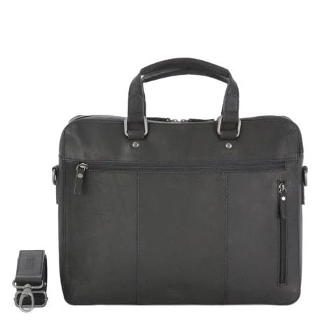 Leonhard Heyden Dakota Aktetas Black 2 Leonhard Heyden Dakota Aktetas Black - Afbeelding 2