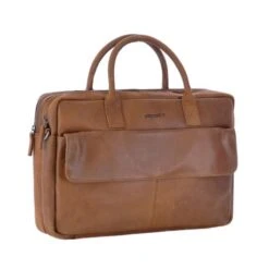 DSTRCT Special Laptopbag 2-vaks 17" Cognac -Tas Promotie Winkel 20210824 capture0003