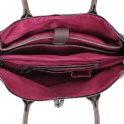 Wimona Fabiana One Schoudertas Taupe -Tas Promotie Winkel 2021 kleur taupe binnenkant