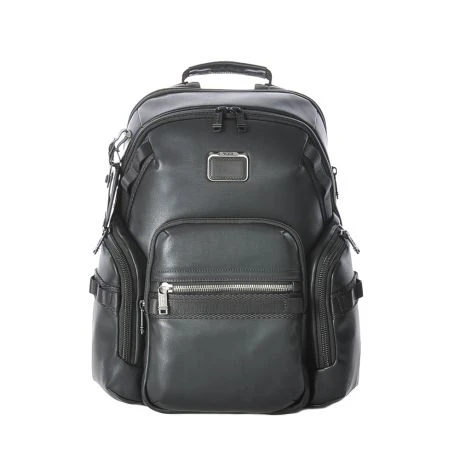 Tumi Alpha Bravo Navigation Leather Backpack Black 1 Tumi Alpha Bravo Navigation Leather Backpack Black