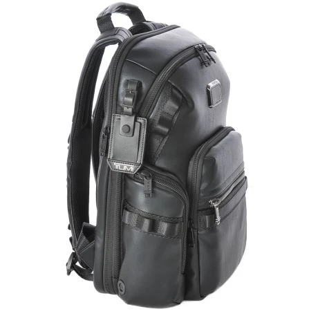 Tumi Alpha Bravo Navigation Leather Backpack Black 4 Tumi Alpha Bravo Navigation Leather Backpack Black - Afbeelding 4