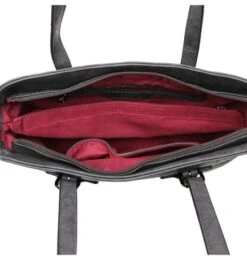 Wimona Angelina Schoudertas Grey -Tas Promotie Winkel 2026 kleur grijs binnenkant