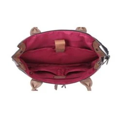 Wimona Catarina One Schoudertas Taupe -Tas Promotie Winkel 2031 kleur taupe binnenkant