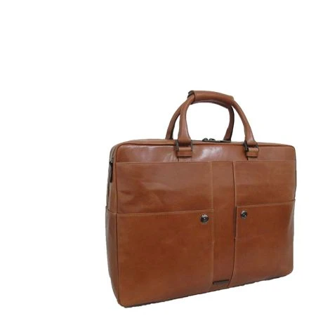 Claudio Ferrici Pelle Vecchia Workbag 15" Cognac 2 Claudio Ferrici Pelle Vecchia Workbag 15" Cognac - Afbeelding 2