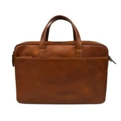 DSTRCT Premium Collection Laptopbag 2-vaks 15.6" Cognac -Tas Promotie Winkel 230330 cognac 4