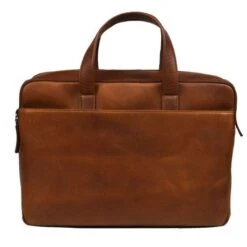 DSTRCT Premium Collection Laptopbag 17" Cognac -Tas Promotie Winkel 230430 cognac 4