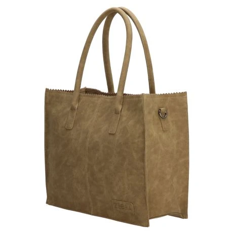 Zebra Natural Bag Kartel Lisa Olijfgroen 4 Zebra Natural Bag Kartel Lisa Olijfgroen - Afbeelding 4