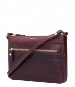 LouLou Essentiels Classy Croc 25 Crossbody Cacao -Tas Promotie Winkel 25crossbody149lg 029 029 2 600