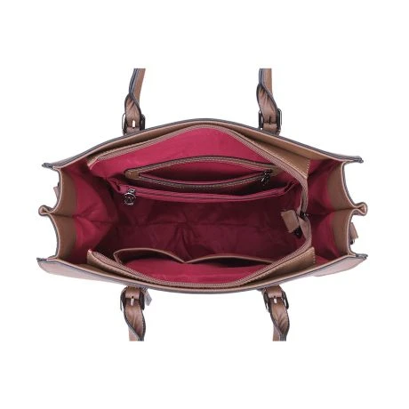 Wimona Natalia Schoudertas Taupe 4 Wimona Natalia Schoudertas Taupe - Afbeelding 4