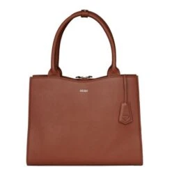 Socha Diamond Leather Businessbag 10-14" Cognac