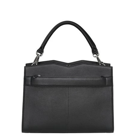 Socha Diamond Leather Shoulder Businessbag 12-14" Black 4 Socha Diamond Leather Shoulder Businessbag 12-14" Black - Afbeelding 4