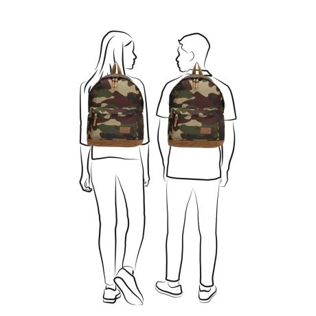 Enrico Benetti Santiago Rugtas 14" Camouflage 6 Enrico Benetti Santiago Rugtas 14" Camouflage - Afbeelding 6