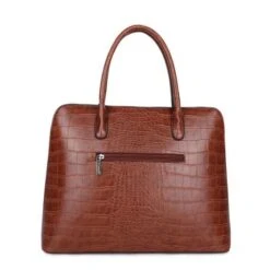 Wimona Luisa Schoudertas Croco Cognac 9 Wimona Luisa Schoudertas Croco Cognac -Tas Promotie Winkel 5004 kleur cognac achterkant