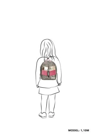 Zebra Kinder Rugzak S Velvet Silver Leopard 5 Zebra Kinder Rugzak S Velvet Silver Leopard - Afbeelding 5