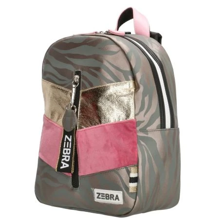 Zebra Kinder Rugzak S Velvet Silver Leopard 2 Zebra Kinder Rugzak S Velvet Silver Leopard - Afbeelding 2