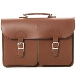 OldSchool Bags Schooltas Extra Large Kastanje Bruin