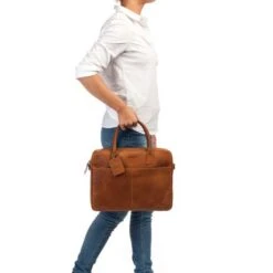 Burkely Vintage Jack Worker 13.3" Cognac -Tas Promotie Winkel 734022.24 6