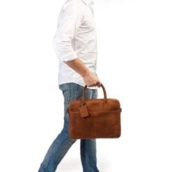 Burkely Vintage Jack Worker 13.3" Cognac -Tas Promotie Winkel 734022.24 7