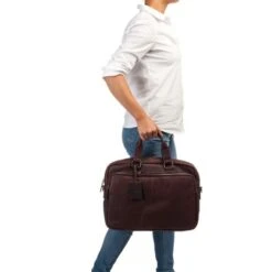 Burkely Antique Avery Workbag 15.6" Brown -Tas Promotie Winkel 8005218.56.20 6