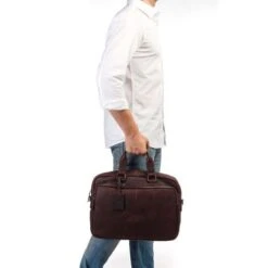 Burkely Antique Avery Workbag 15.6" Brown -Tas Promotie Winkel 8005218.56.20 7