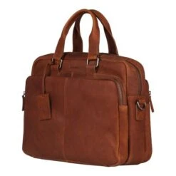 Burkely Antique Avery Workbag 15.6" Cognac -Tas Promotie Winkel 8005218.56.24 2