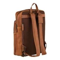 Burkely Antique Avery Backpack Zip 15.6" Cognac -Tas Promotie Winkel 8005364.56.24 4