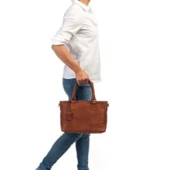 Burkely Antique Avery Handbag S Cognac -Tas Promotie Winkel 8005369.56.24 6