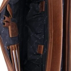Plevier Morse Leren Aktentas 2-Vaks 15.6" Bruin 11 Plevier Morse Leren Aktentas 2-Vaks 15.6" Bruin -Tas Promotie Winkel 853 2 cognac binnenkant 1000 3