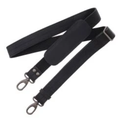 Plevier Decca Leren Aktentas 2-Vaks 17.3" Zwart -Tas Promotie Winkel 859 1 schouderband zwart decca