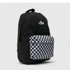 Vans New Skool Kids Rugzak Black/White Block -Tas Promotie Winkel 8994 2 3