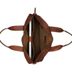Burkely Vintage River Worker 15.6" Laptop Bag Cognac -Tas Promotie Winkel 9007970.22.24 3