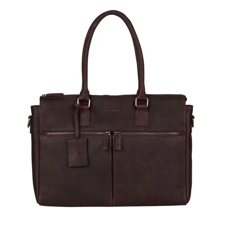 Burkely Antique Avery Dames Laptoptas 2-Zip 15.6" Brown 1 Burkely Antique Avery Dames Laptoptas 2-Zip 15.6" Brown