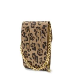 MOSZ Telefoontasje Cheeta Brown Light Gold -Tas Promotie Winkel achter cheeta