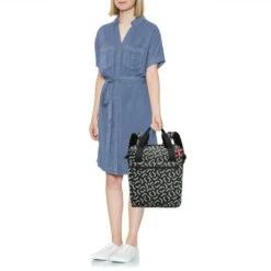 Reisenthel Allrounder R Backpack Signature Black -Tas Promotie Winkel allrounder r signature black 4