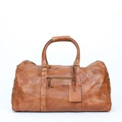 Bear Design Ruben Leren Weekendtas Cognac