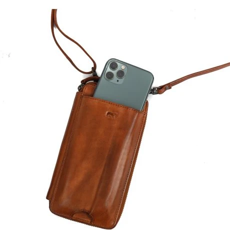 Bear Design Anniek Telefoontasje Cognac 2 Bear Design Anniek Telefoontasje Cognac - Afbeelding 2