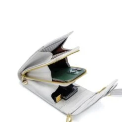 MOSZ Telefoontasje Quilted Off White Light 7 MOSZ Telefoontasje Quilted Off White Light -Tas Promotie Winkel binnen phone bag