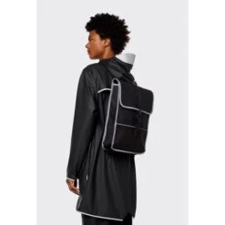 Rains Original Backpack Mini Reflective Rugtas Black -Tas Promotie Winkel blackreflective mini 4